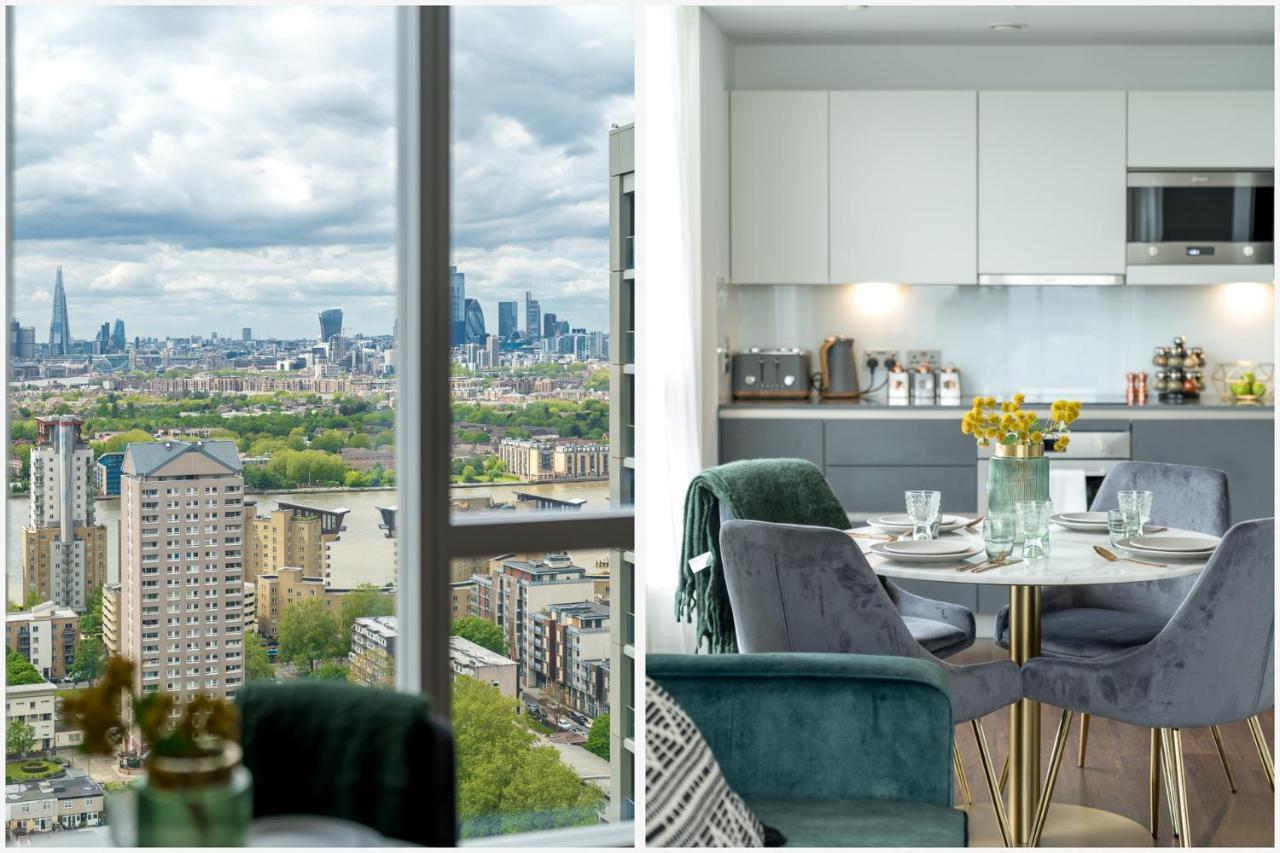 Luxurious Spacious 2Bed Suites Skyline River Views By Canary Wharf Londra Dış mekan fotoğraf