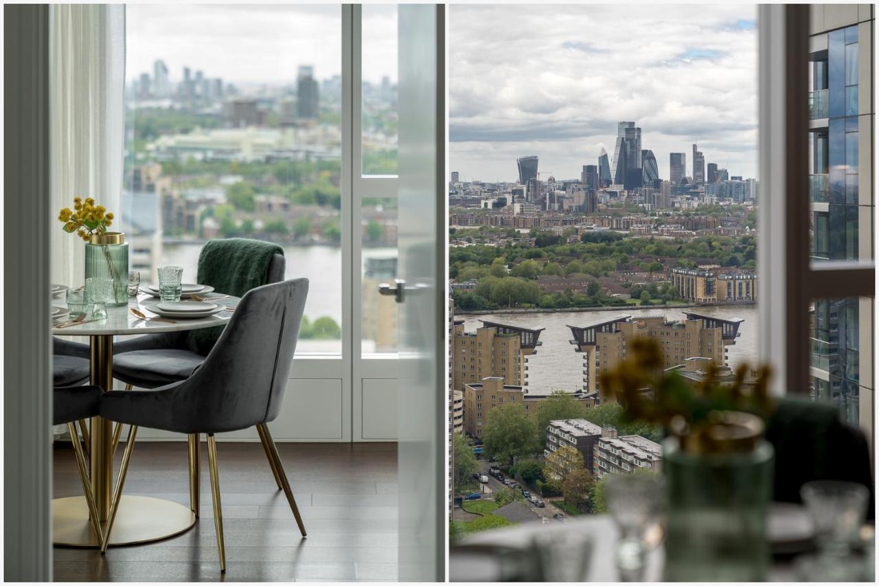 Luxurious Spacious 2Bed Suites Skyline River Views By Canary Wharf Londra Dış mekan fotoğraf