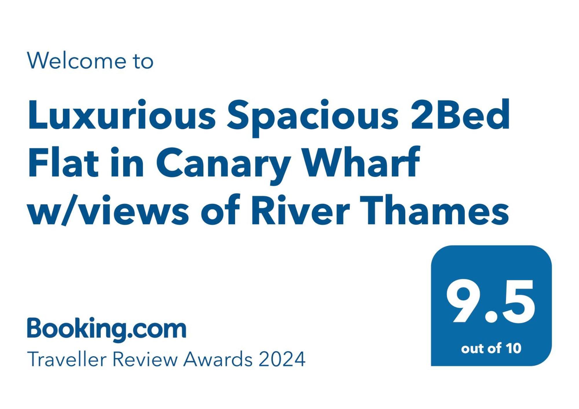 Luxurious Spacious 2Bed Suites Skyline River Views By Canary Wharf Londra Dış mekan fotoğraf